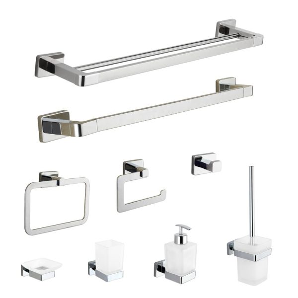 Luxury Design Bathroom Accessories Set for Bathroom 1pc/poly Bag/brown Box Acceptable Metal,chrome 100 Pcs T/T,L/C