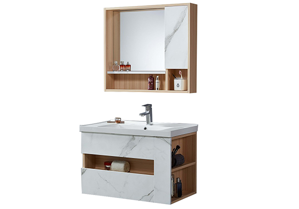 Foshan bathroom cabinet vanity Wall Mounted Washbasin Bathroom Cabinets mirrored vanity combo cabinet
