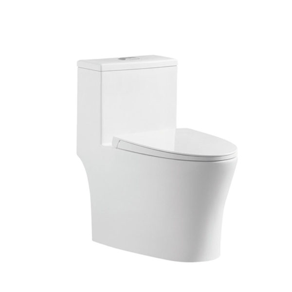 China toilet manufacturer bathroom sanitary ware white glazed one piece toilets 1 8609