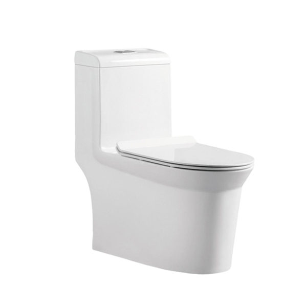 China toilet manufacturer bathroom sanitary ware white glazed one piece toilets 1 8610