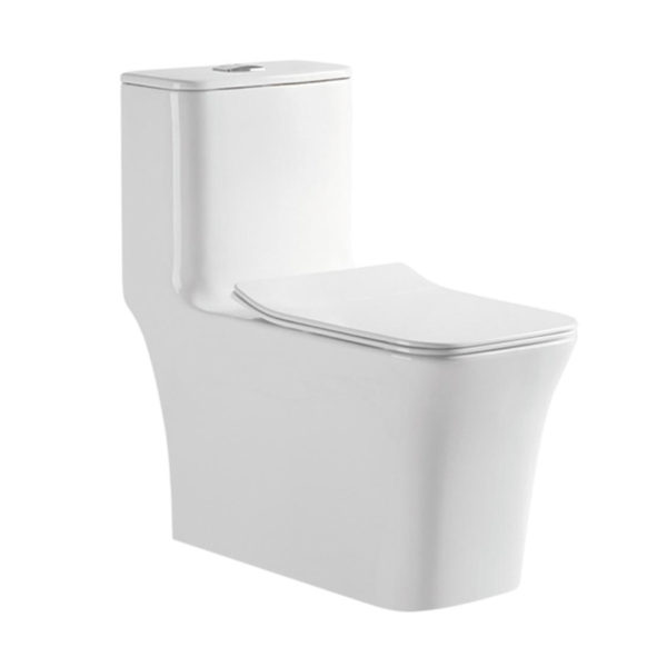 China toilet manufacturer bathroom sanitary ware white glazed one piece toilets 1 8615