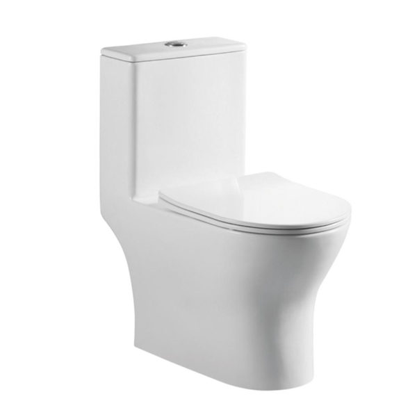 China toilet manufacturer bathroom sanitary ware white glazed one piece toilets 1 8618