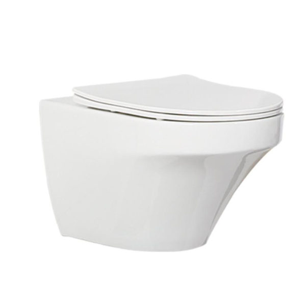 wholesale bathroom ceramic european rimless wall hung toilet