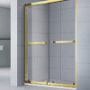 Customized stainless steel hinge clear tempered glass door Golden bathroom shower doors MP922