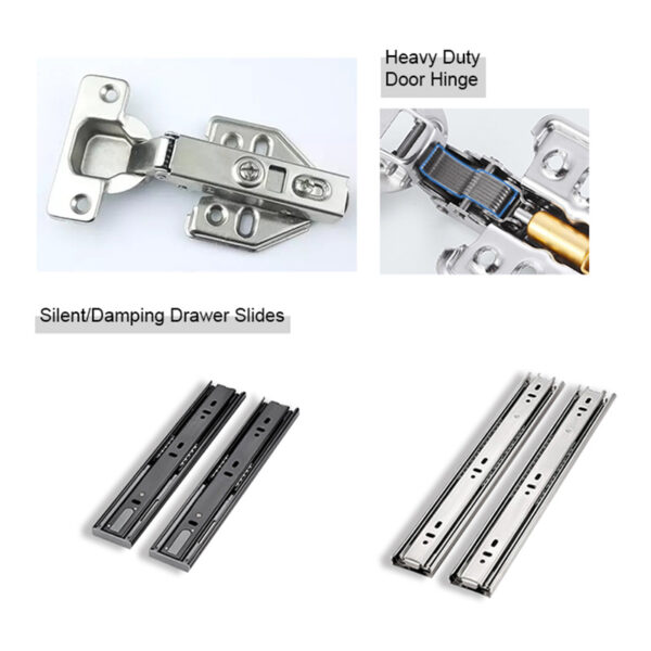 Modern Style Solid Wood Bathroom Floor Cabinet Bath Furniture Vanities Heavy Duty Door Hinge