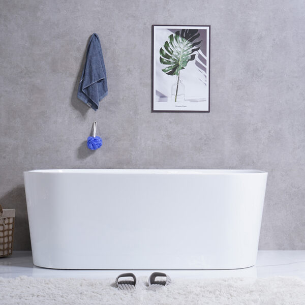 Modern cupc certificate acrylic free standing bathtub cheap bathroom freestanding soaking customize size  acrylic bathtubs - Imagen 4