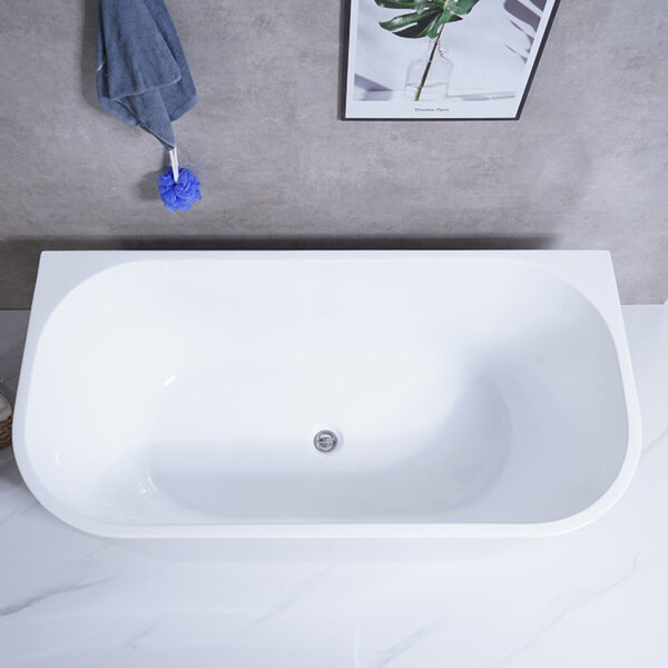 Modern cupc certificate acrylic free standing bathtub cheap bathroom freestanding soaking customize size  acrylic bathtubs - Imagen 3