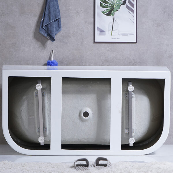 Modern cupc certificate acrylic free standing bathtub cheap bathroom freestanding soaking customize size  acrylic bathtubs - Imagen 5