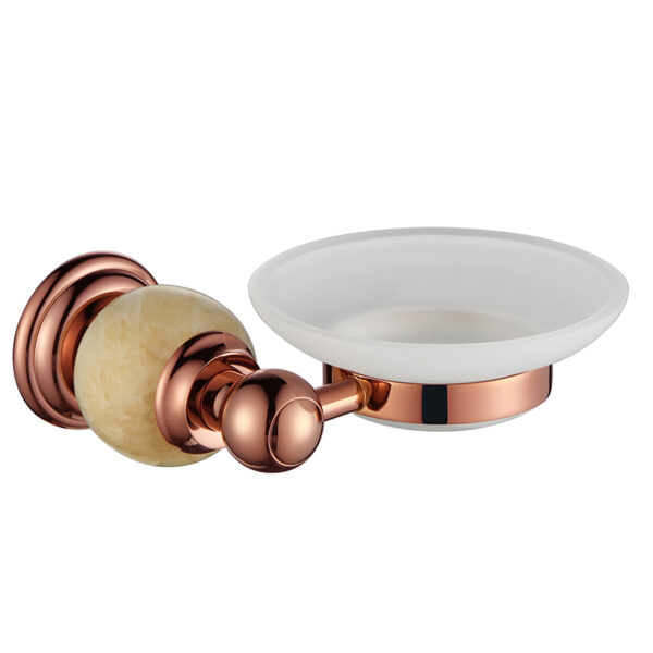 Bathroom accessories classic design chrome brass bathroom finish square soap dish holder - Imagen 4