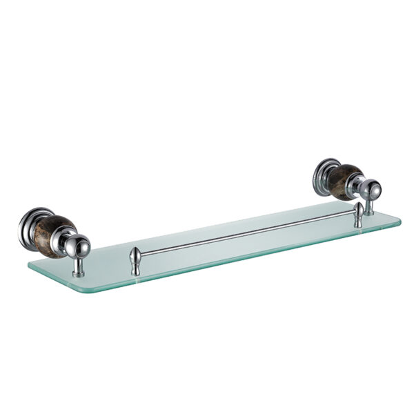 Factory direct bathroom accessories simple wall mounted single tier finish glass shelf for bathroom shelf - Image 5