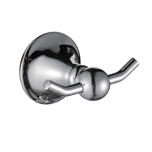 Factory price wholesale modern bathroom accessories wall mounted bath hardware coat hook double robe hooks - Image 9
