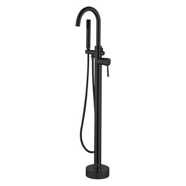 Freestanding bathtub faucet brass bathroom shower faucet set with brush gold shower and bath mixer tap - Image 4