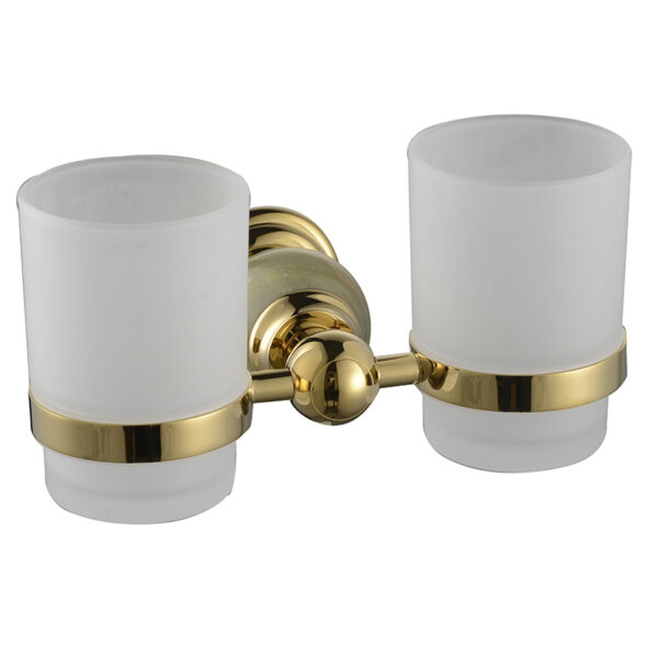 Modern luxury brushed square stainless steel bathroom accessories set - Image 7