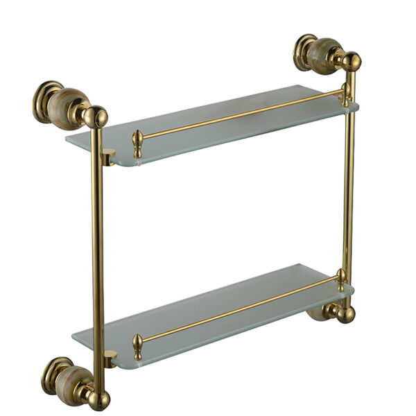 Modern luxury brushed square stainless steel bathroom accessories set - Image 15