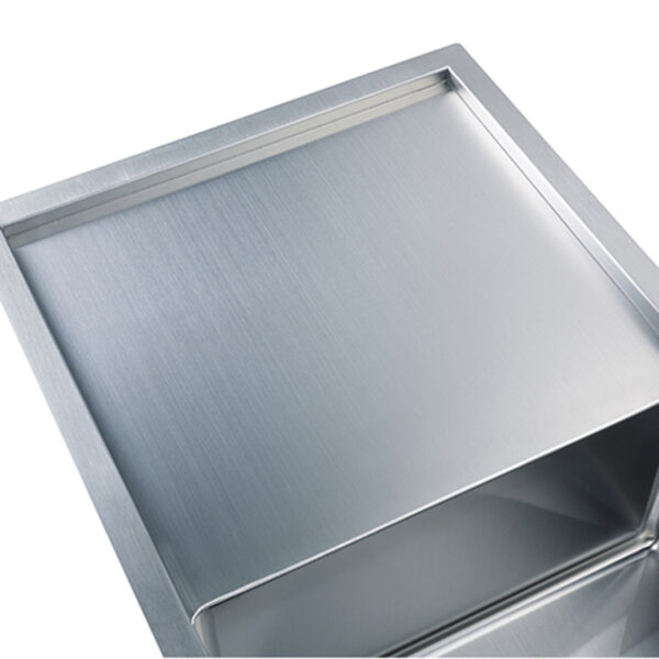 Sink Manufacturer Wholesale Rectangular Double Bowl Style Undermount Quartz Double Basin Home Stainless Steel Kitchen Sink With Draining Board – Image 12