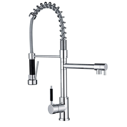 faucet manufacturer factory price wholesale Superior quality chromeplate copper sink mixer tap single handle pull out kitchen faucets