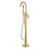 faucets professional manufacture bathroom brass gold plating floor mounted bathtub faucet with Handheld Shower 2 mopo bathtub faucet