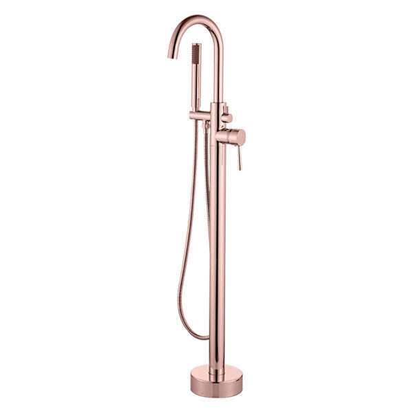 Freestanding bathtub faucet brass bathroom shower faucet set with brush gold shower and bath mixer tap - Image 8
