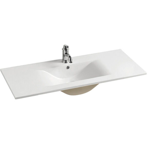 China manufacturer lavatory slim thin edge vanity bathroom cabinet wash basin TB014 100