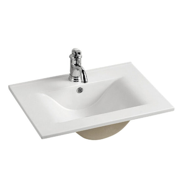 China manufacturer lavatory slim thin edge vanity bathroom cabinet wash basin TB014 60