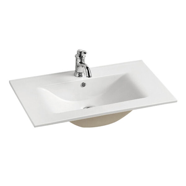 China manufacturer lavatory slim thin edge vanity bathroom cabinet wash basin TB014 80