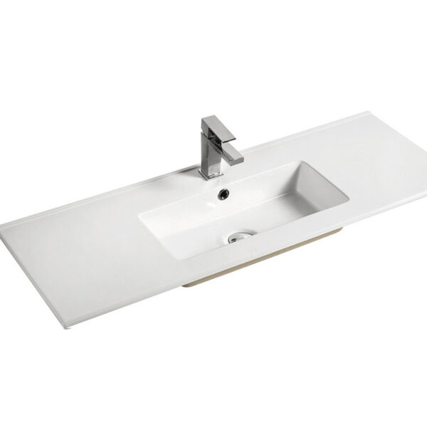 China Sanitary Ware Manufacturer Modern Hotel Thin Edge Hand Wash Sink Bathroom Ceramic Cabinet Wash Basin MP Ceramic 015 - Imagen 6