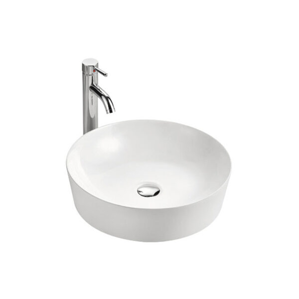 Hot Sell Round Circular Bathroom Basin Ceramic Counter Top Table Basin For Hotel Villa Bathroom Wash Basin – Bild 3