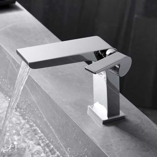 Stainless steel bathroom nickel brushed basin faucet