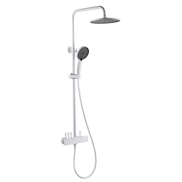 China wall-mounted stainless steel bathroom shower set with sliding rod shower head