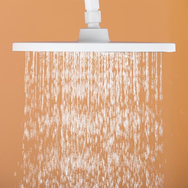 Hot sale wall-mounted rain shower column white shower set with bathroom spray