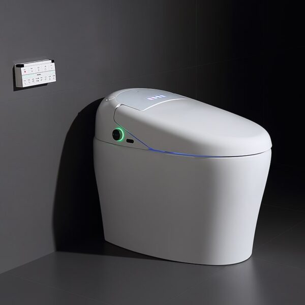 Conjunto de baño de lujo con inodoro inteligente