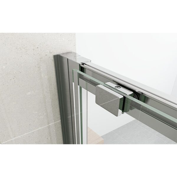 Aluminum alloy frame glass shower door