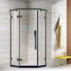 Porte de douche push-pull en verre trempé