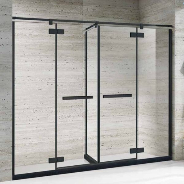 Sliding door hotel shower door