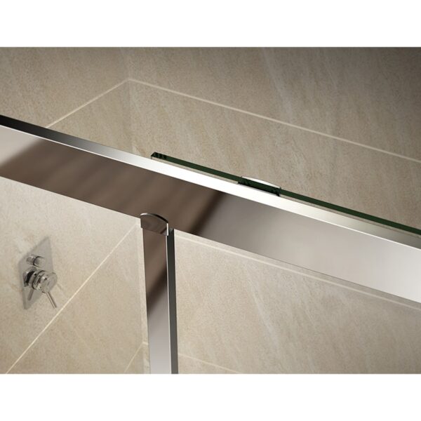 Glass shower door,