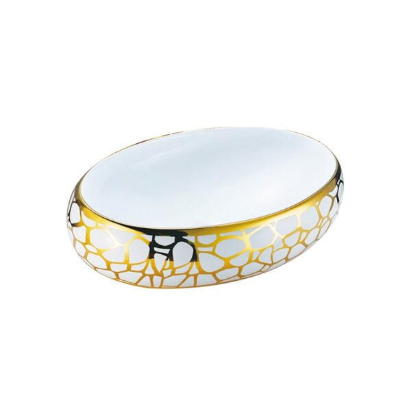custom countertop ceramic modern gold luxury and silver hand wash art basin bathroom sink hotel