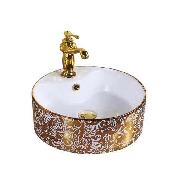 Wholesale wash basin single hole OEM small bathroom sink art basin