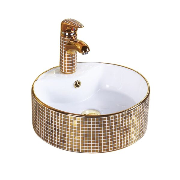 Wholesale wash basin single hole OEM small bathroom sink art basin