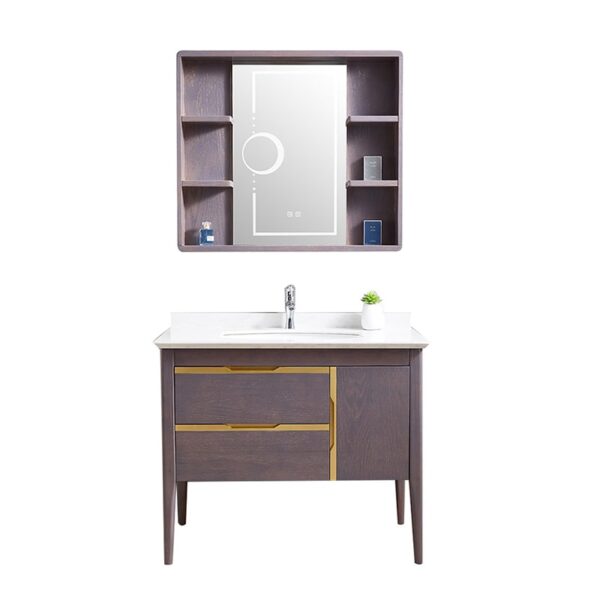 Small size bathroom mirror cabinet for apartment