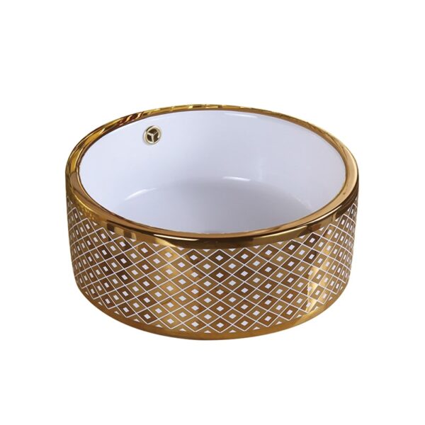 Rose Gold Ceramic Basin