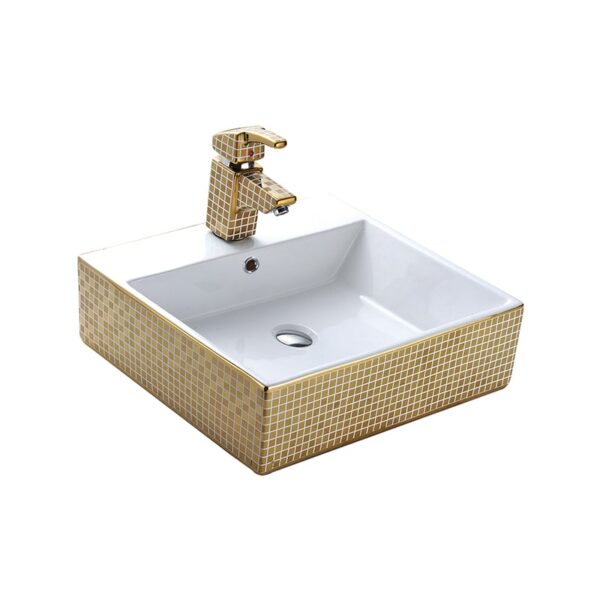 square bathroom sink