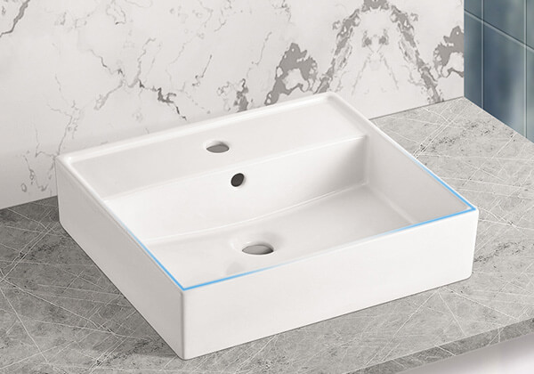 Factory prices luxury bathroom solid surface freestanding sink wash basin Modern design
