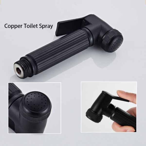 copper Toilet Brass Hand Held Bidet Spray Shower Head Douche Kit Shatta Copper Valve Bathroom Bidet Sprayer _01