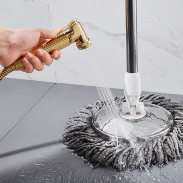 Toilet Brass Hand Held Bidet Spray Shower Head Douche Kit Shatta Copper Valve Bathroom Bidet Sprayer _08