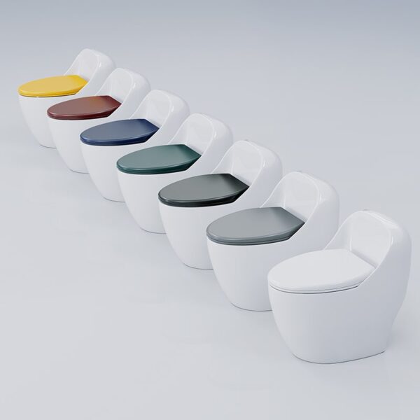 2023 New Sanitary Ware Bathroom Ceramic Color Toilet WC One Piece Toilet - Imagem 4