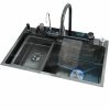 2025 Luxury Kitchen Black Digital Display Large