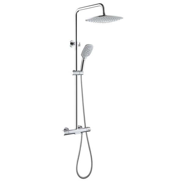2025 TikTok Popular Single-Handle Brass Rainfall Shower Mixer Set Jet Pattern Bathroom Shower System for Hotels