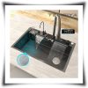 210MM Deep Smart Kitchen Sink 80cm Black