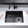 23 Inch Black Stainless Steel Kitchen Sink