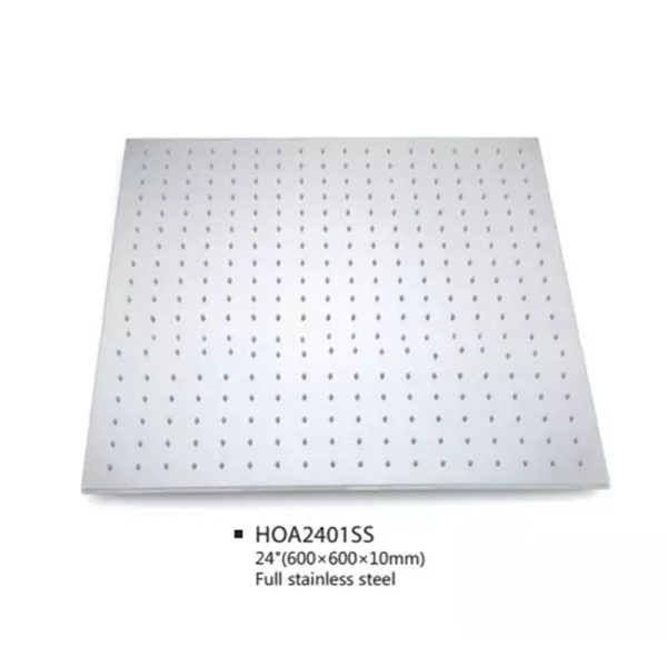 24 Inch Stainless Steel Ceiling Mounted Shower Head Shower System Set